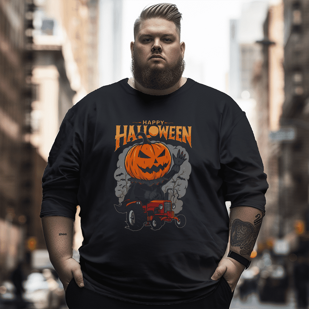 Halloween Plus Size Long Sleeve T-Shirt