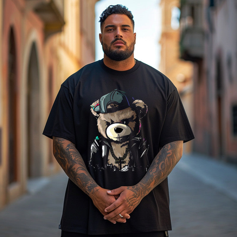 Men's Christian Teddy Bear Plus Size T-Shirt & Short