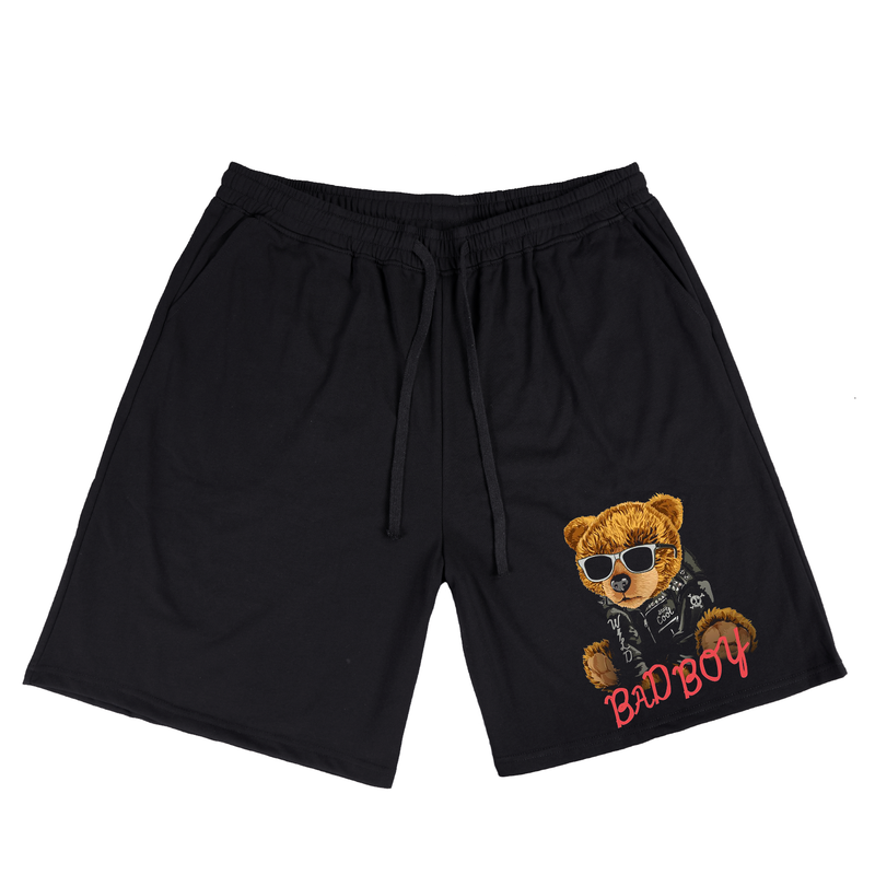 Men's Bad Boy Teddy Bear Plus Size T-Shirt & Short