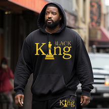 Black King Men's Big&Tall Hoodie Two-Piece Set