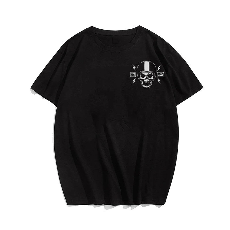 Men's DROP A GEAR - DISAPPEAR Print Plus Size T-Shirt & Short
