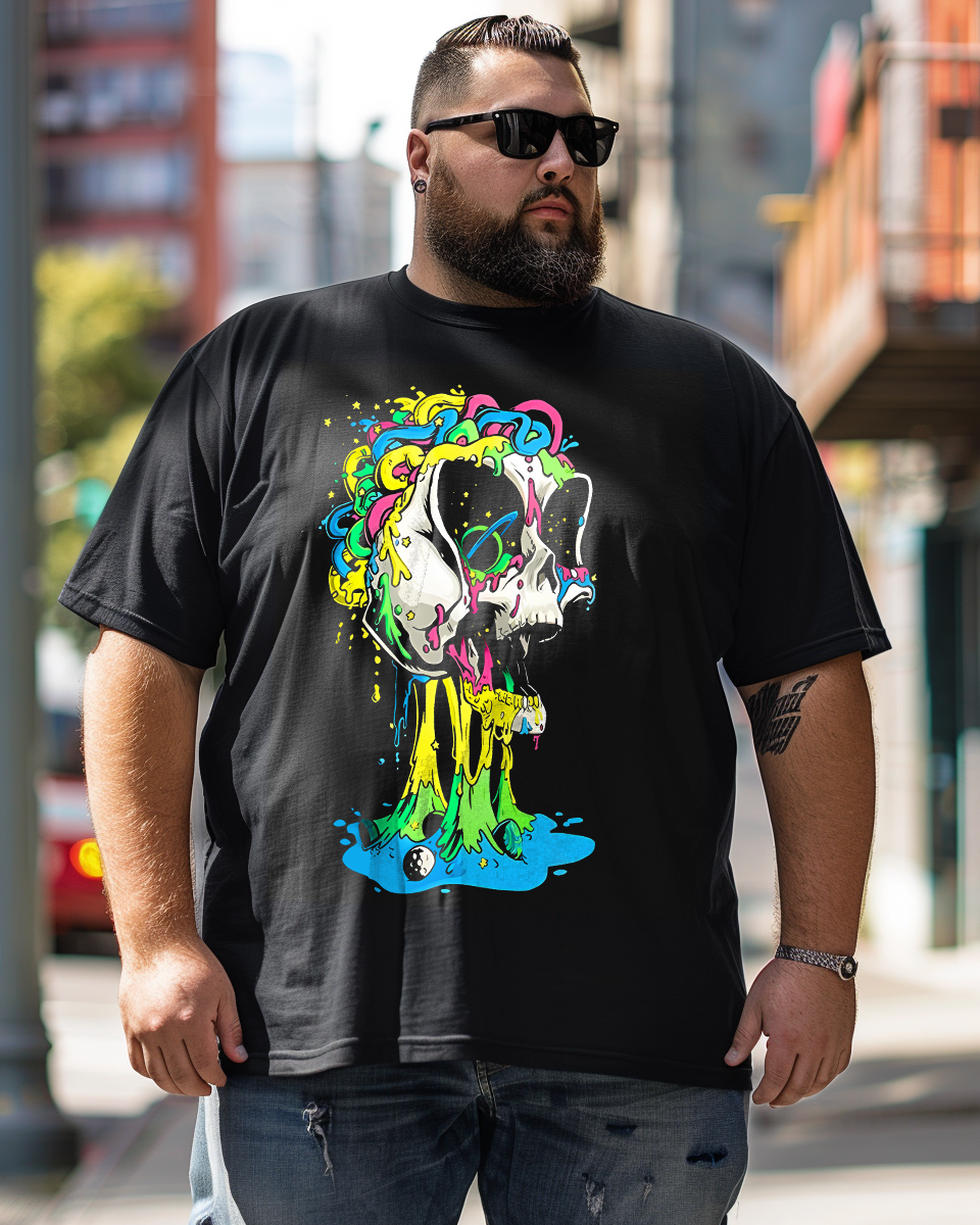 Miracle in Death, Men Plus Size Oversize T-shirt for Big & Tall Man