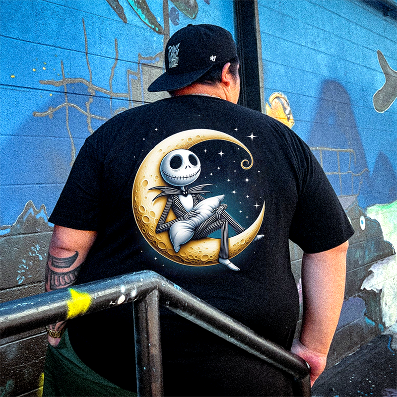 Men s Jack Skellington Plus Size T Shirt Short