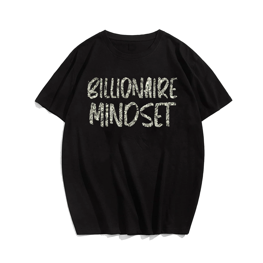 Billionaire Mindset Men's Plus Size T-Shirts