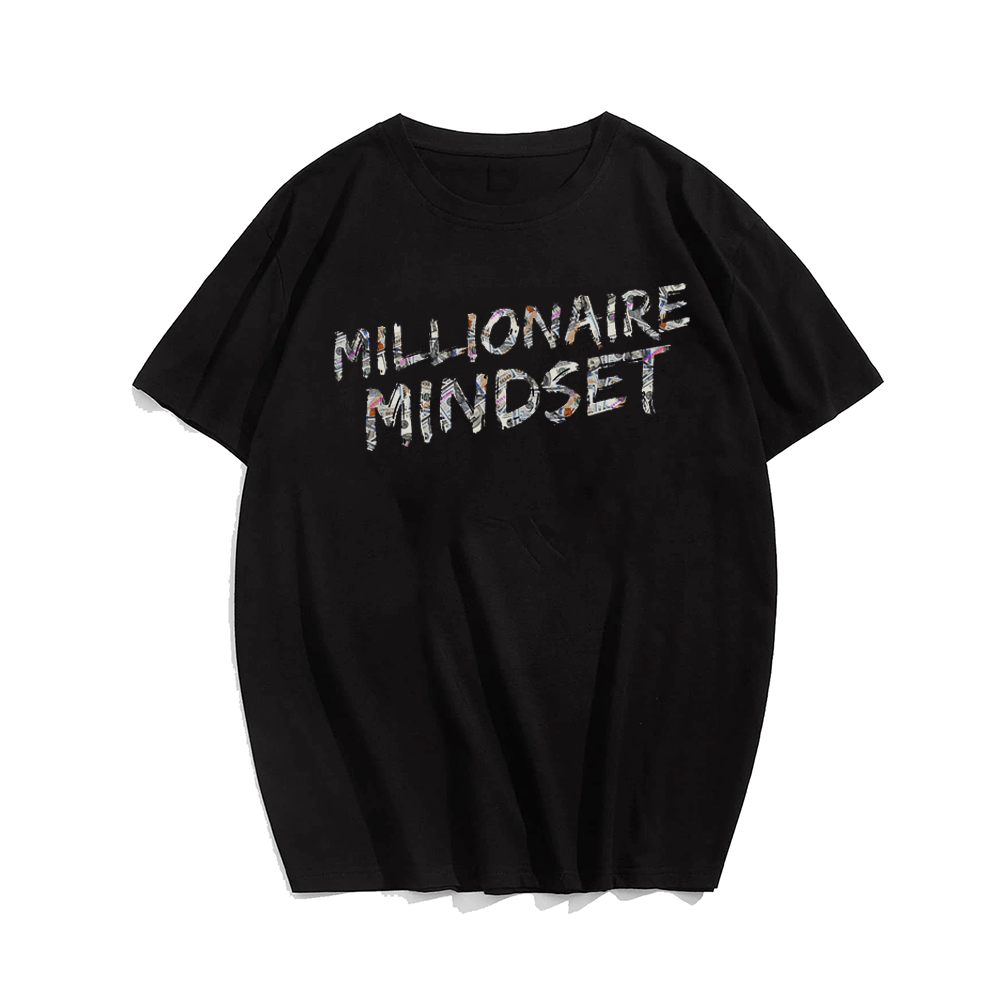 Millionaire Mindset Men's Plus Size T-Shirts