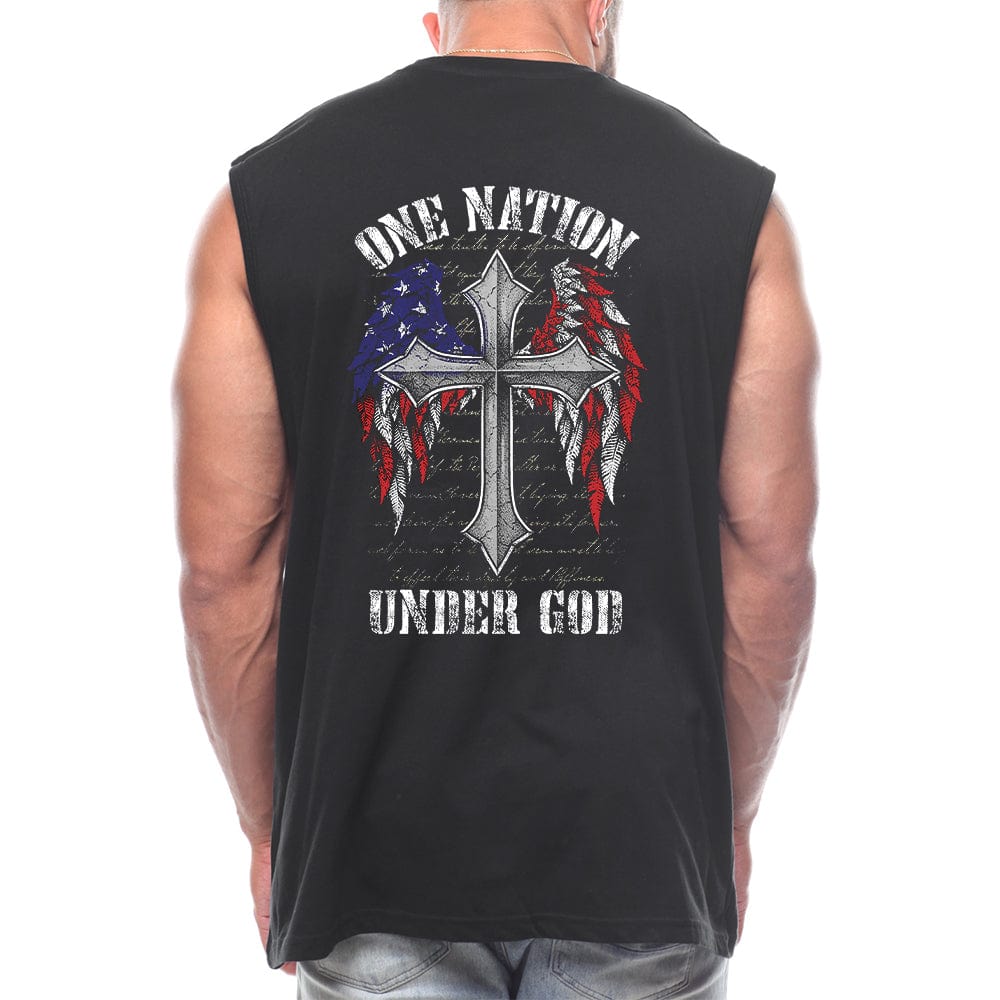 One Nation Under God Back fashion Sleeveless