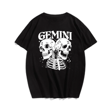 Gemini, Creative Men Plus Size Oversize T-shirt for Big & Tall Man