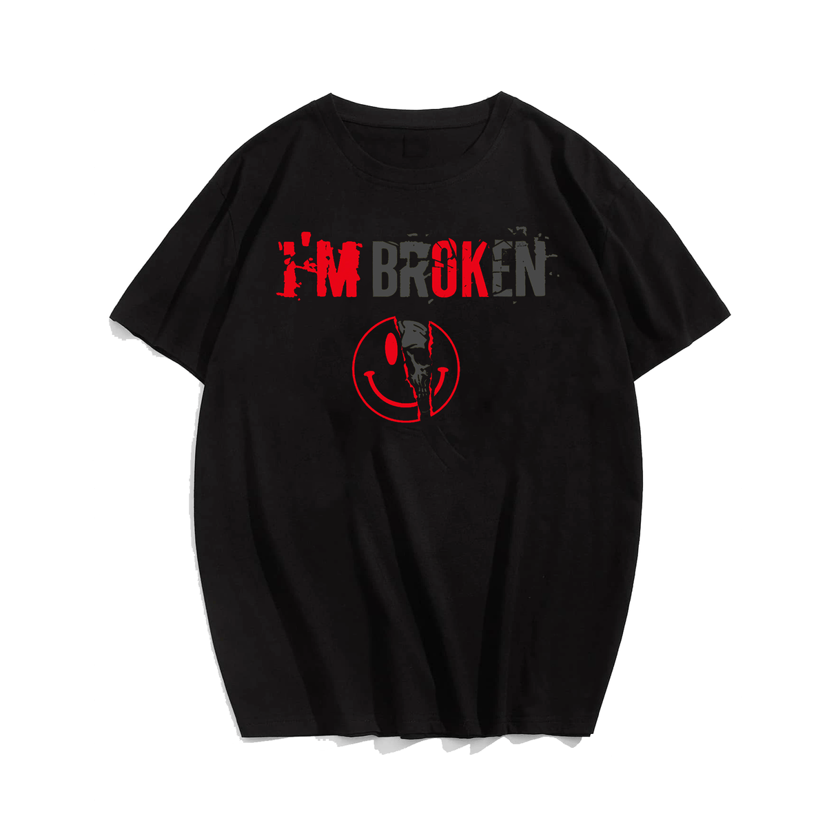 I'm Broken Skull Plus Size T-Shirts