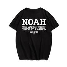 Noah Conspiracy Theorist, Men Plus Size Oversize T-shirt for Big & Tall Man