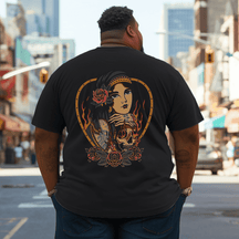 Girl Skull Horror Posters Plus Size T-Shirt