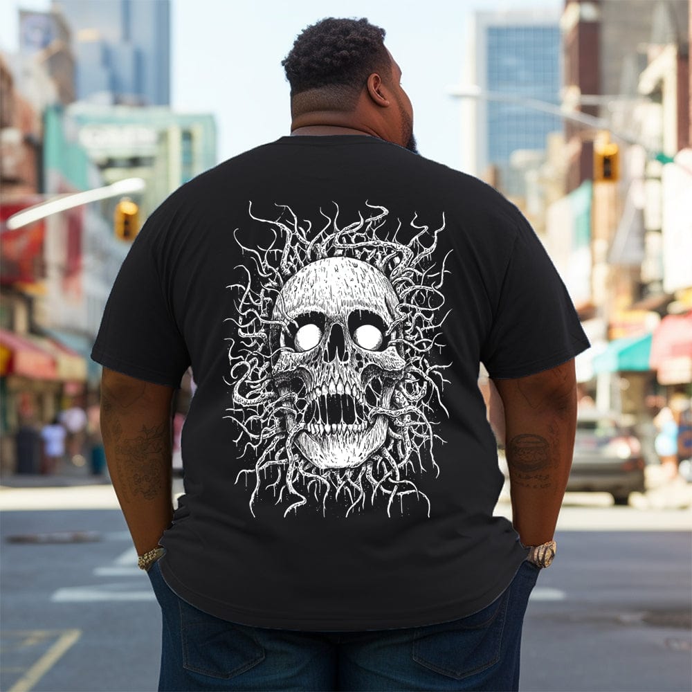 Horror Skull Plus Size T-Shirt