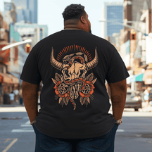 Native American Cow Skull Plus Size T-Shirt