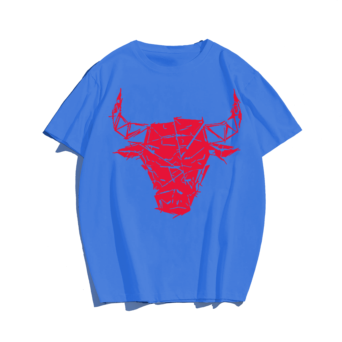 Men's Original Hand-Painted Bulls Cotton T-Shirt