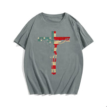 Jesus Cross Flag Men's T-Shirts