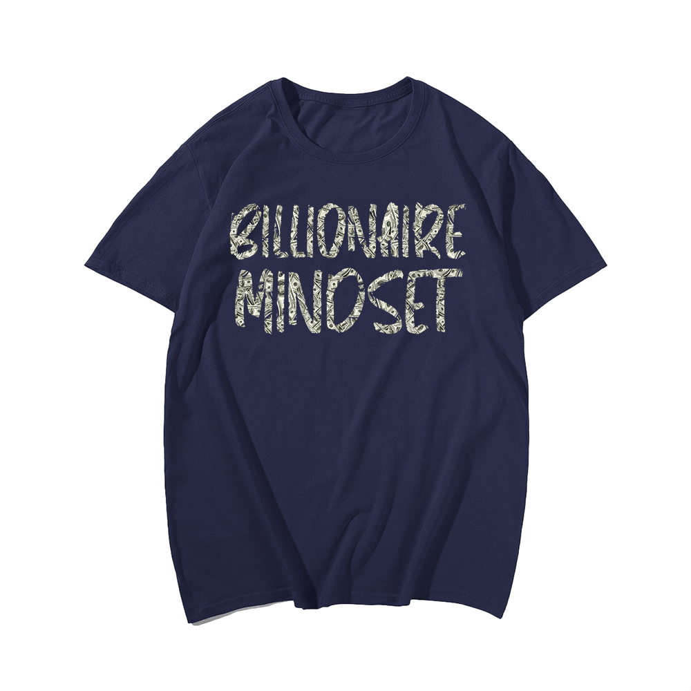 Billionaire Mindset Men's Plus Size T-Shirts