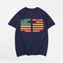 USA Cross Flag Shirt Men's T-Shirts