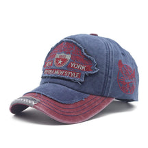 Embroidered Washed Distressed Baseball Cap