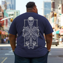 Line Skull Plus Size T-Shirt