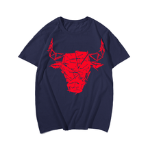 Men's Original Hand-Painted Bulls Cotton T-Shirt