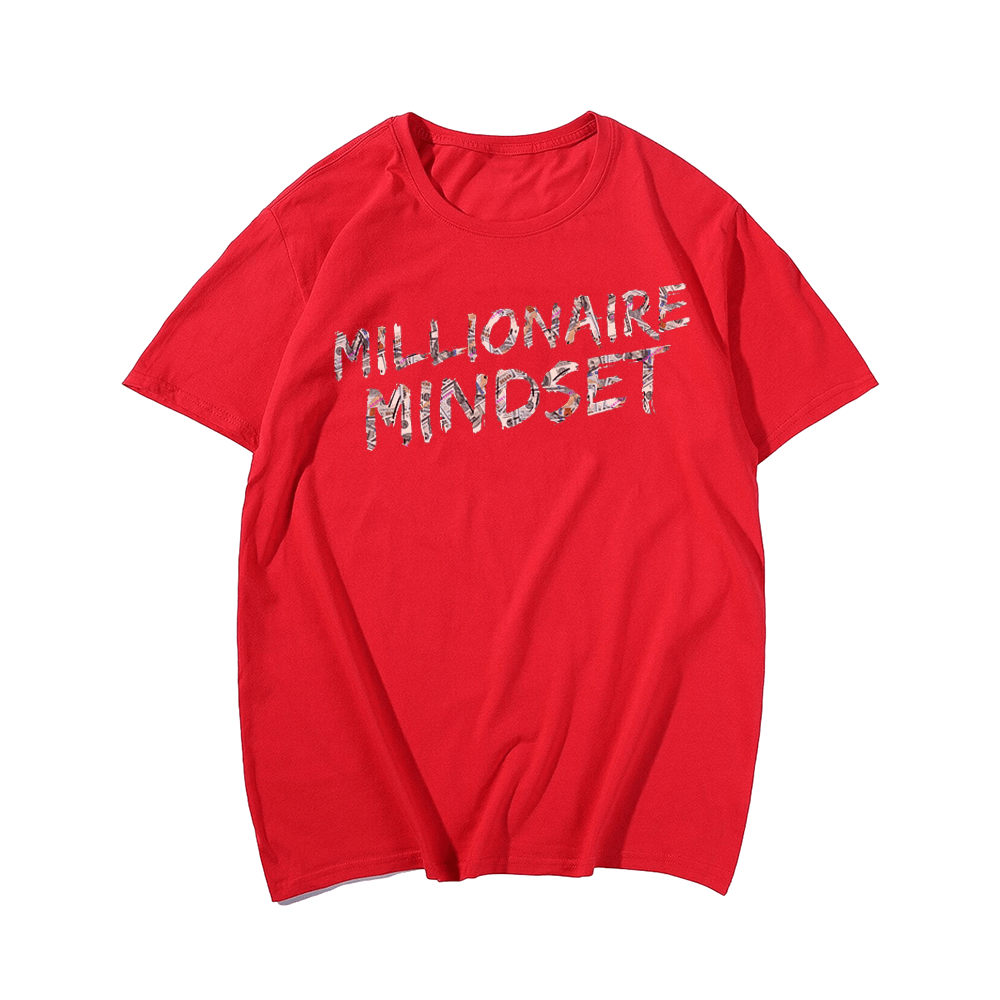 Millionaire Mindset Men's Plus Size T-Shirts