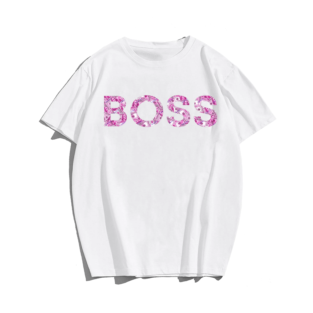 BOSS Pink Money Men's Plus Size T-Shirts