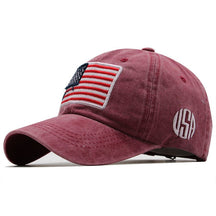 American flag baseball cap