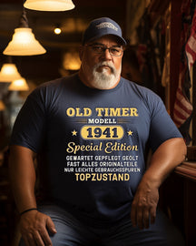 Men's Old Timer Modell 1941 Special Edition Funny Print  Plus Size T-shirt