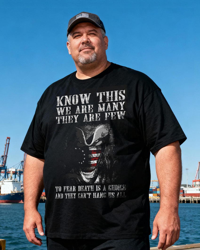 CAN'T HANG US ALLMen's Big & Tall 100% Cotton T-Shirt