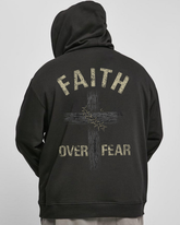 Faith Over Fear Men's Plus Size Hoodie