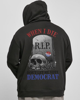 Don't Let Me Vote Democrat Men's Plus Size Hoodie
