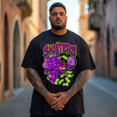 Men's Skaters Teddy Bear Plus Size T-Shirt & Short