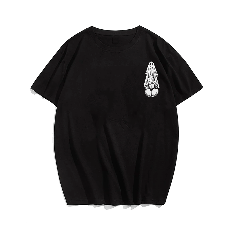 Men's Oral Sex with Ghost Dirty Love Casual Black Print Size T-Shirt & Short