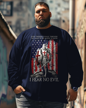 Men's The Crusader Plus Size Long Sleeve T-Shirt