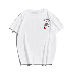 Men's Traditional Tattoo Design Scorpion With Heart Plus Size T-Shirt & Short