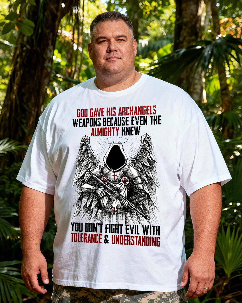 ARCHANGELSMen's Big & Tall 100% Cotton T-Shirt