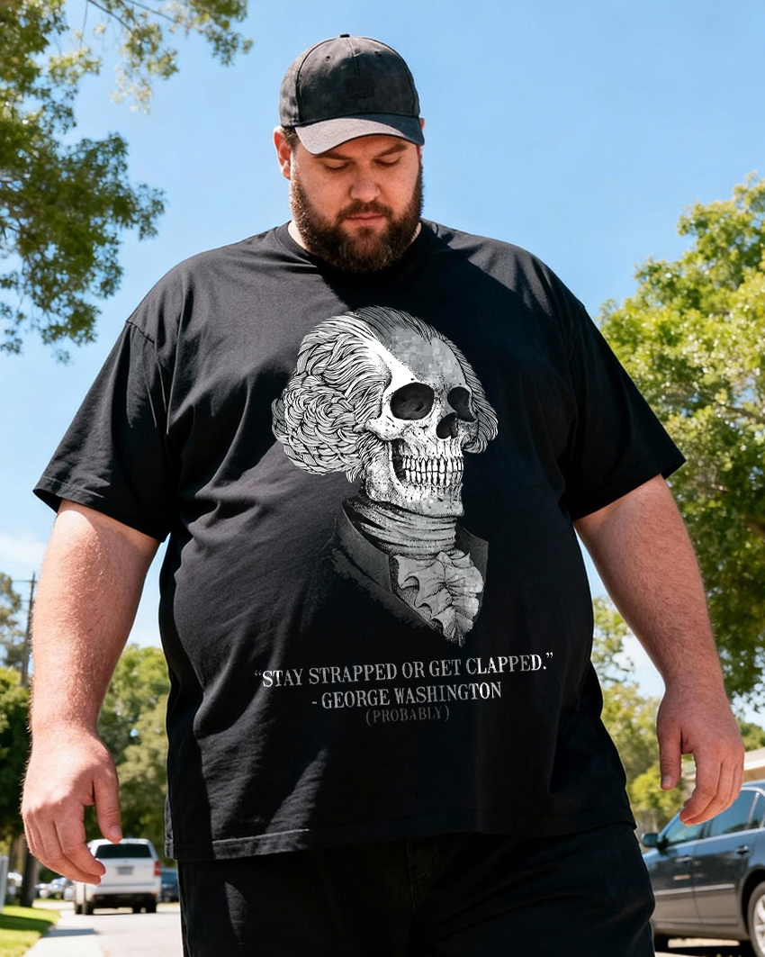 STAY STRAPPED OR GET CLAPPED Big & Tall T-shirts