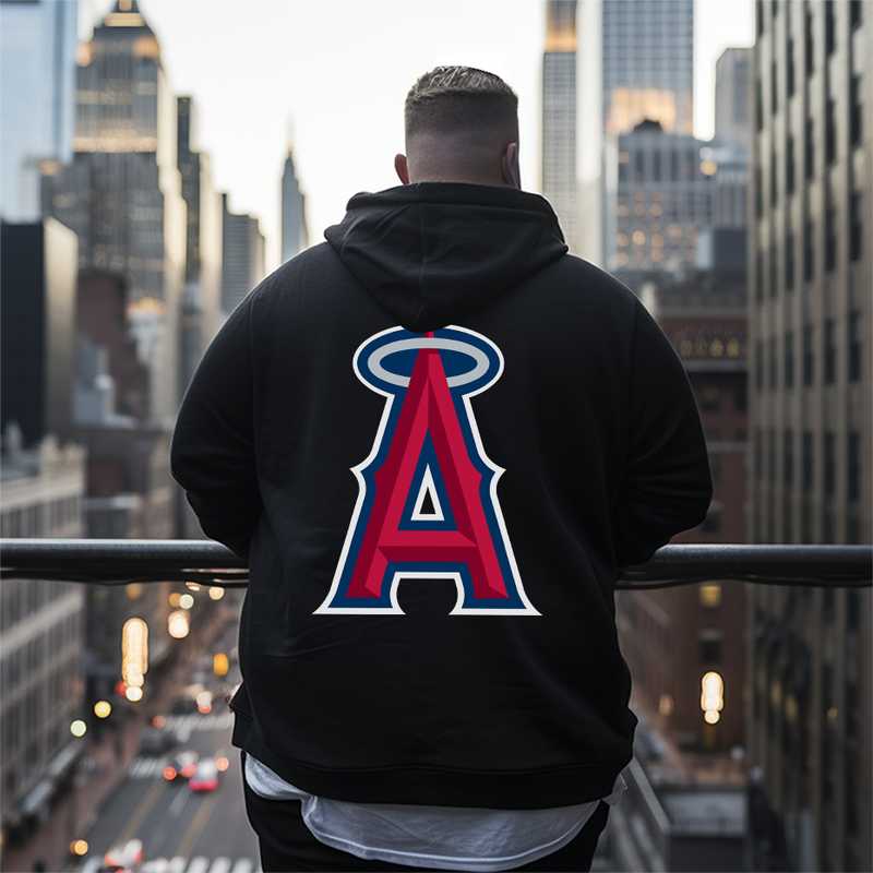Men's Anaheim Angels Plus Size Hoodie