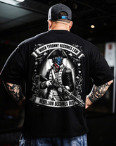 Men's Vintage When Tyranny Becomes Law Rebellion Becomes Duty Plus Size T-Shirt