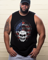 Native American Vintage Print Men's Sleeveless Tee