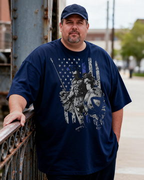 Men's American Spartan Big & Tall 100% Cotton T-shirts