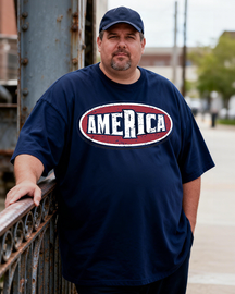 Men's America - The Original Big & Tall 100% Cotton T-shirts