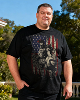 Men's American Spartan Big & Tall 100% Cotton T-shirts