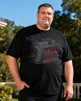 Men's Cordless Hole Puncher Big & Tall 100% Cotton T-shirts