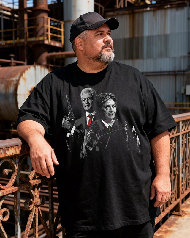 Men's THEY CAN'T SUICIDE US ALL Big & Tall 100% Cotton T-shirts