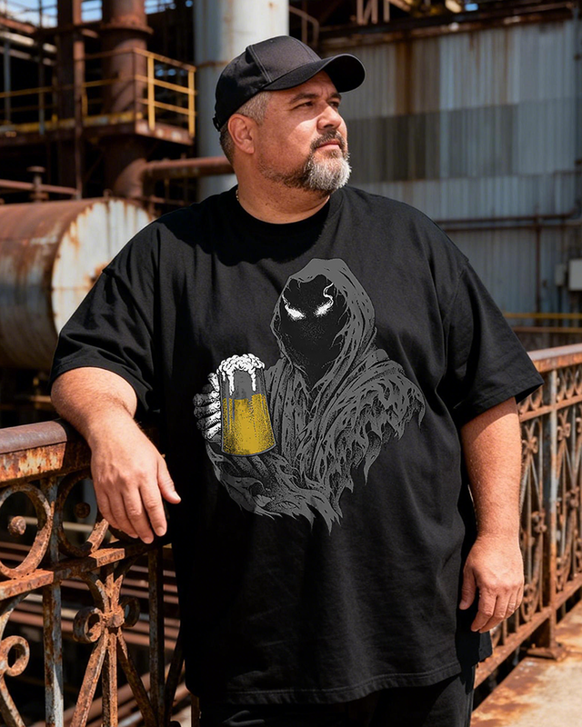 Men's Here For The Boos Big & Tall 100% Cotton T-shirts