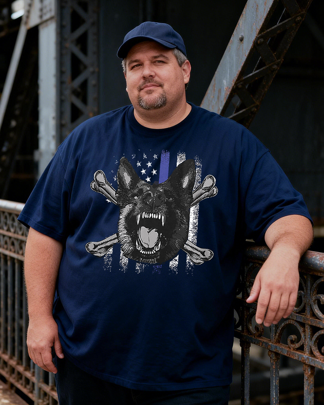 Men's Fur Missile Big & Tall 100% Cotton T-shirts