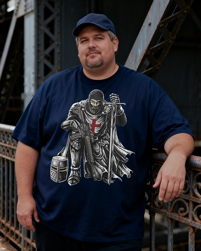 Men's He Who Kneels Before God Big & Tall 100% Cotton T-shirts