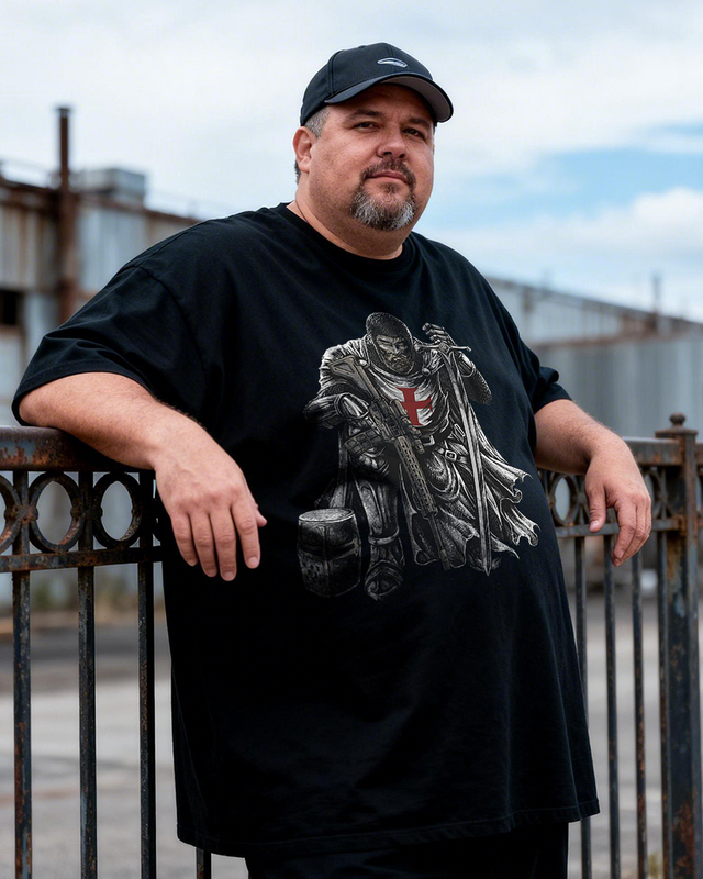 Men's He Who Kneels Before God Big & Tall 100% Cotton T-shirts