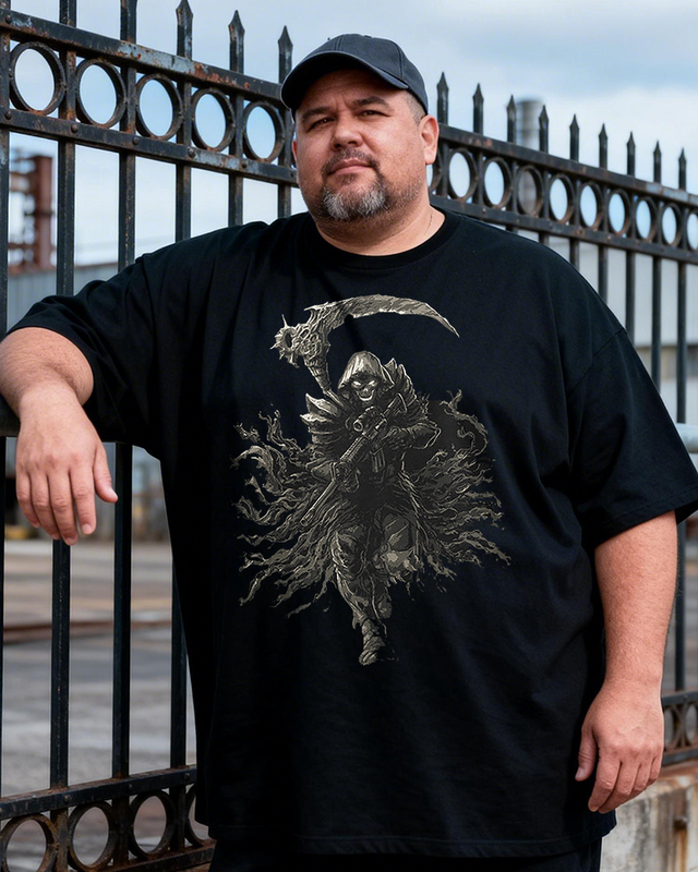 Men's Fear The Reaper Big & Tall 100% Cotton T-shirts