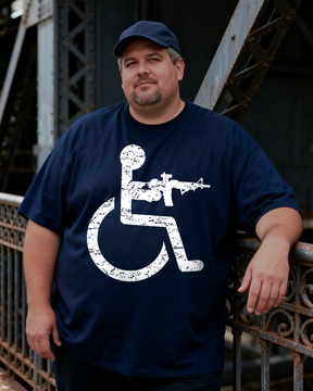 Men's Disabled But Deadly Big & Tall 100% Cotton T-shirts